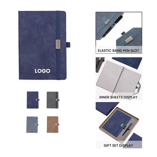 Logo Pu Leather Notebook