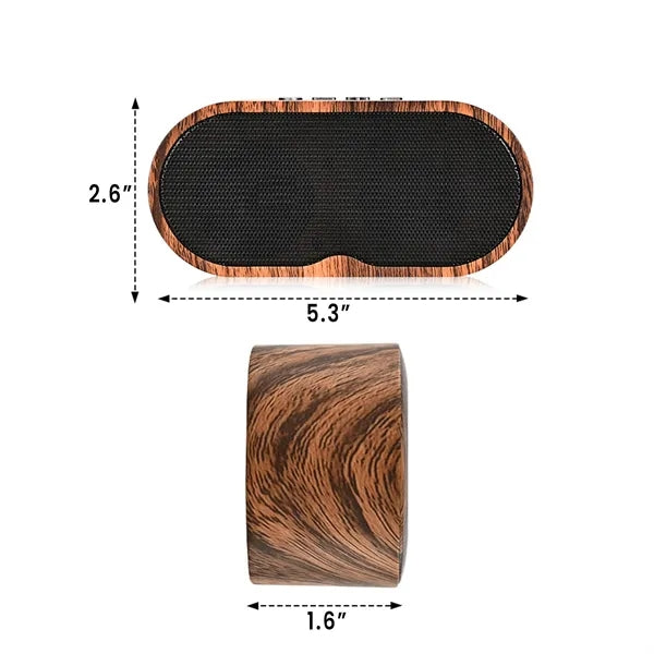 F3 Wood Grain Bluetooth Speaker