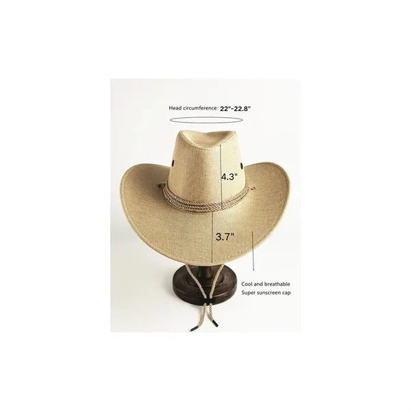 Hemp Western Cowboy Hat