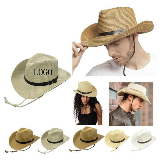 Men'S And Women'S Western Cowboy Straw Hat