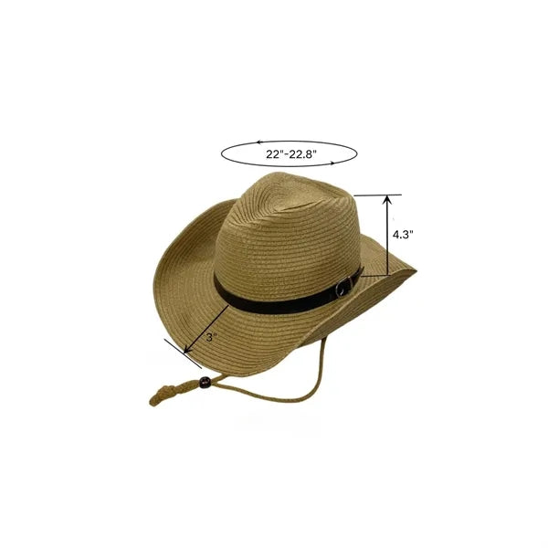 Men'S And Women'S Western Cowboy Straw Hat