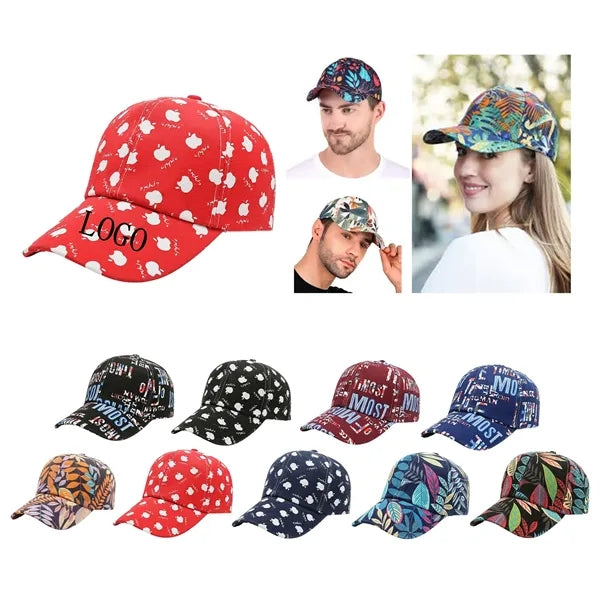 New Beach Men And Women Printed Letters Color Baseball Cap