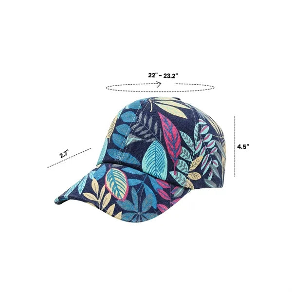 New Beach Men And Women Printed Letters Color Baseball Cap