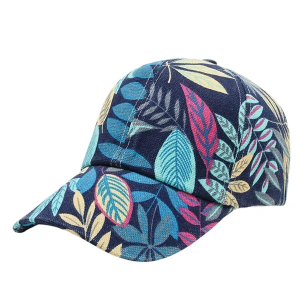 New Beach Men And Women Printed Letters Color Baseball Cap