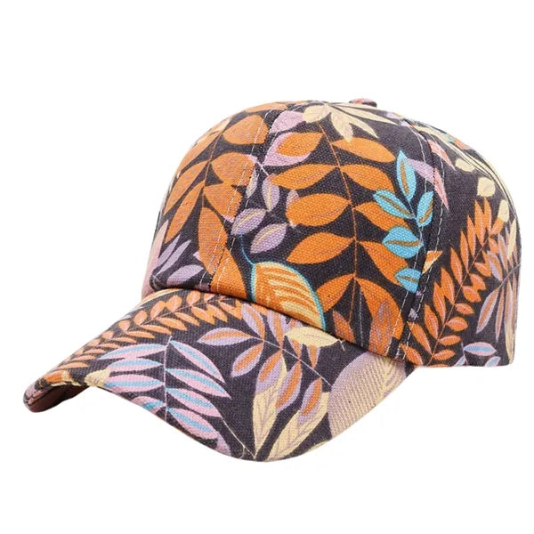 New Beach Men And Women Printed Letters Color Baseball Cap