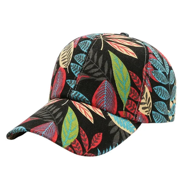 New Beach Men And Women Printed Letters Color Baseball Cap