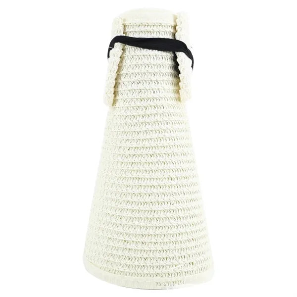 Topless Beach Sunshade Straw Hat For Women