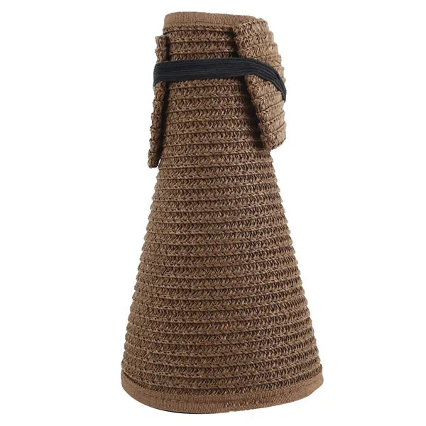 Topless Beach Sunshade Straw Hat For Women