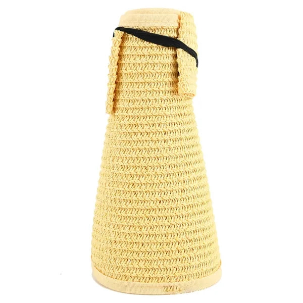 Topless Beach Sunshade Straw Hat For Women