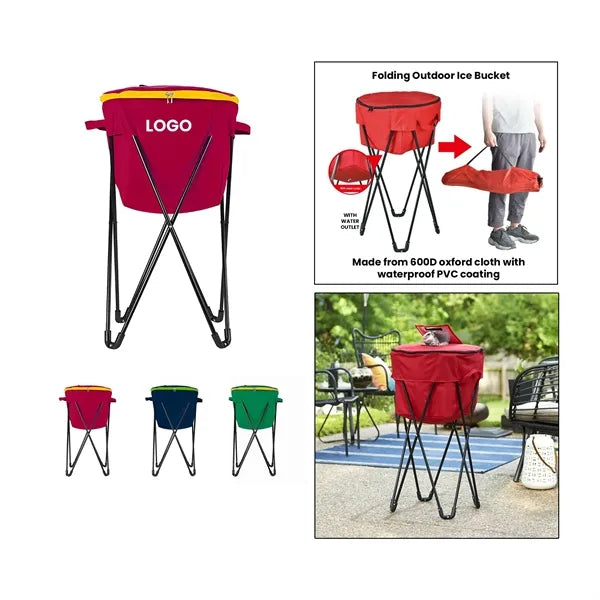 Large Capacity Folding Outdoor Ice Bucket