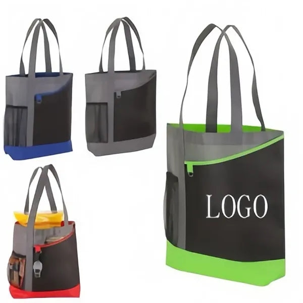 Non-Woven Tote Bag W/ Side Mesh