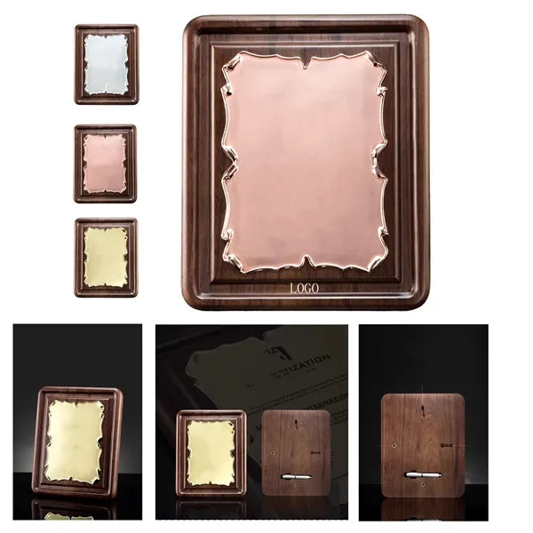 Heat-Infused Wooden Plaque Award