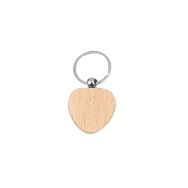 Wooden Keychain With Multiple Shapes