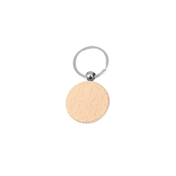Wooden Keychain With Multiple Shapes