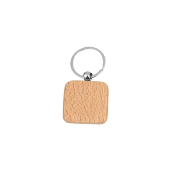 Wooden Keychain With Multiple Shapes