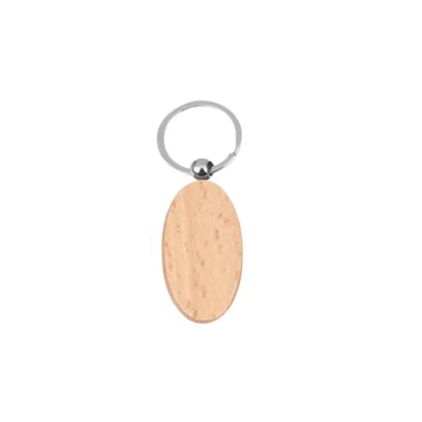 Wooden Keychain With Multiple Shapes