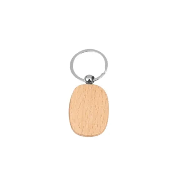 Wooden Keychain With Multiple Shapes