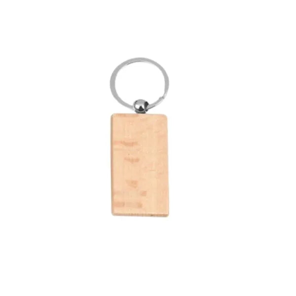 Wooden Keychain With Multiple Shapes