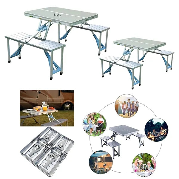 Aluminum Folding Table With Seats