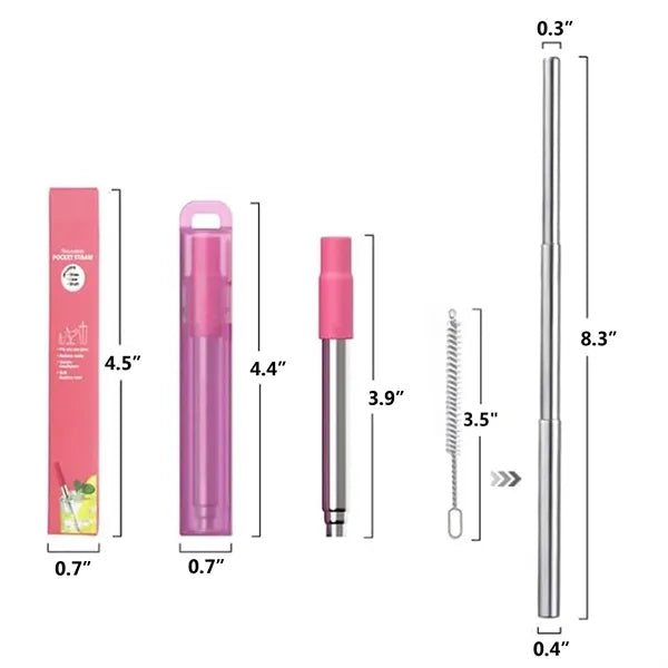 Stainless Steel Telescopic Straw