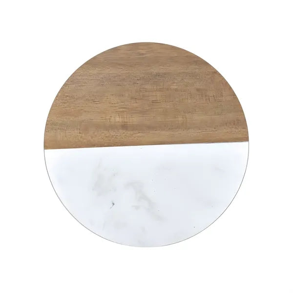 Marble Coasters With Creative Wooden Accents