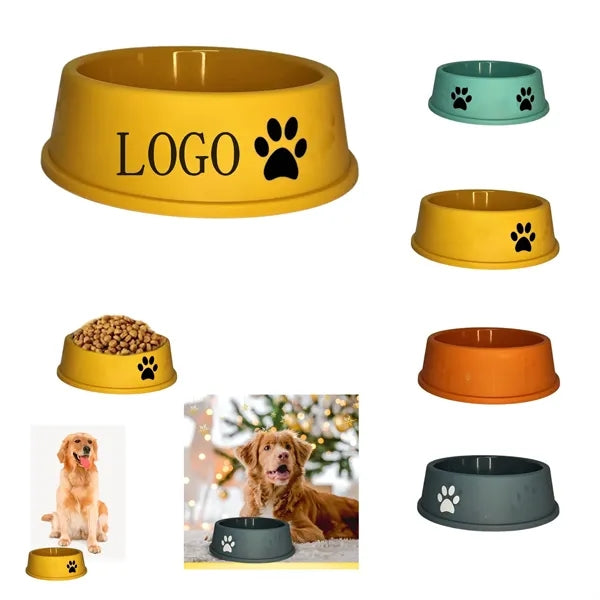 Frosted Plastic Footprint Bowl