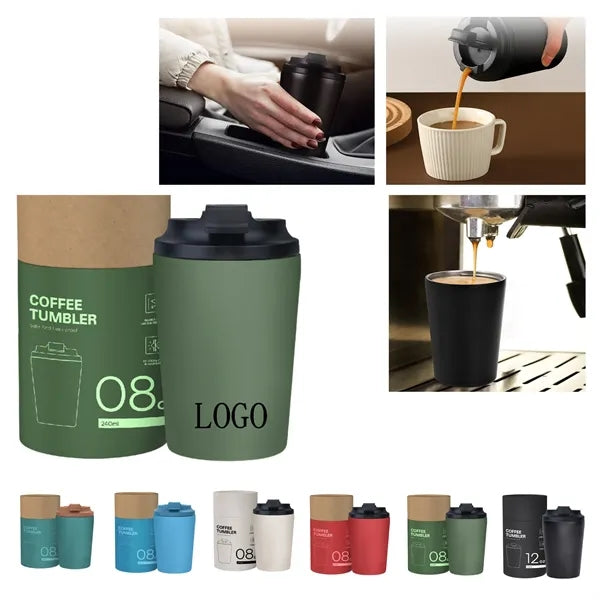 Stainless Steel Portable Car Insulated Water & Coffee Cup
