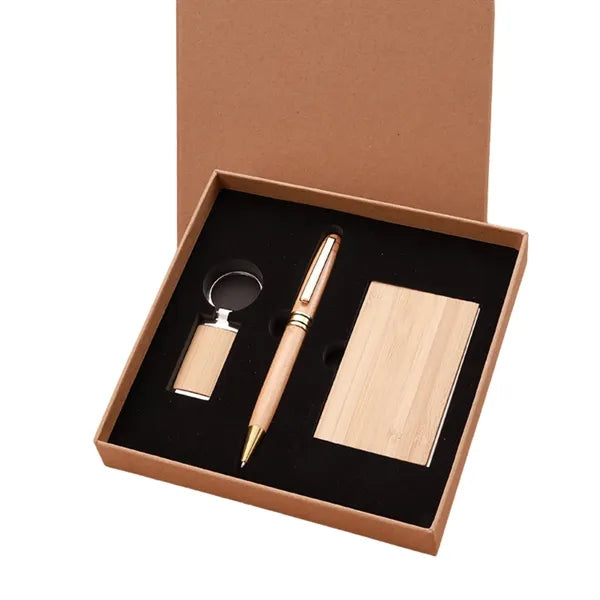 Bamboo Business Card Box Set