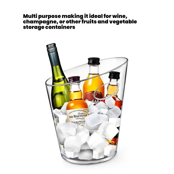 Round Plastic Ice Bucket