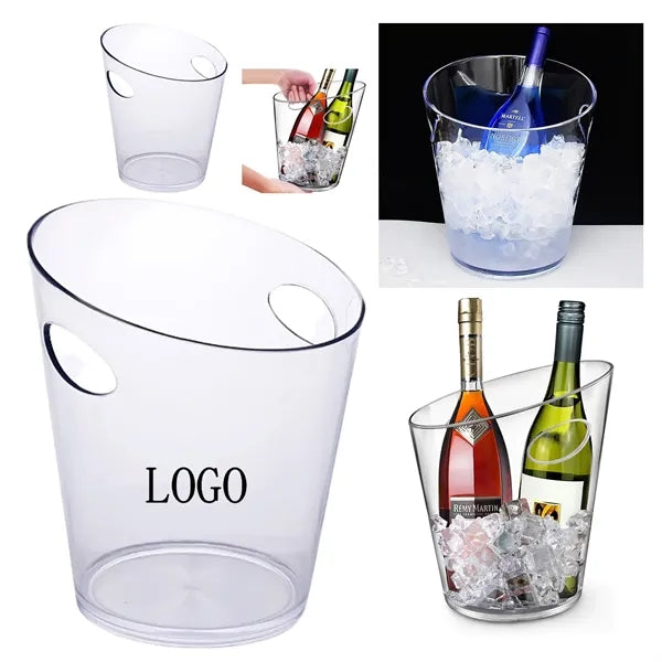 Round Plastic Ice Bucket
