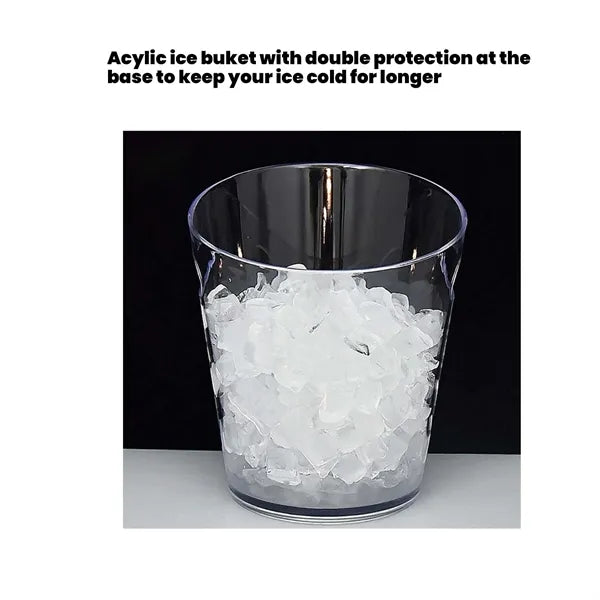 Round Plastic Ice Bucket
