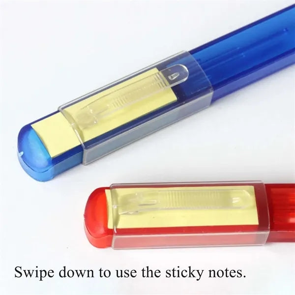 Ballpoint Pen With Sticky Note