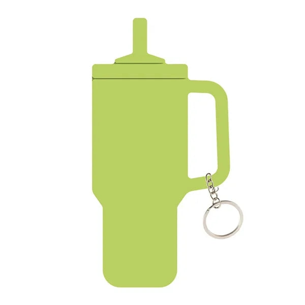 Tumbler Shaped Silicone Key Ring