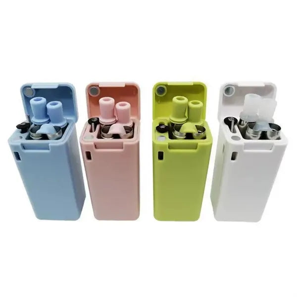 Collapsible Stainless Steel Straws With Silicone Tips