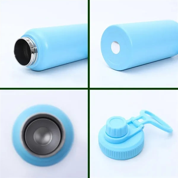 18oz Steel Water Bottle with Spout Lid