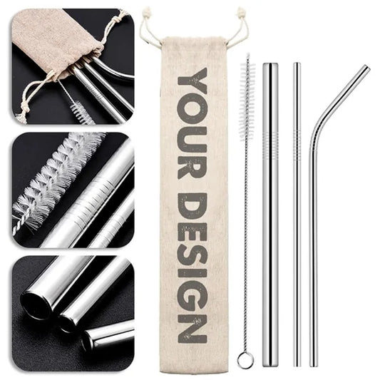 Eco-Friendly Stainless Steel Straw Kit