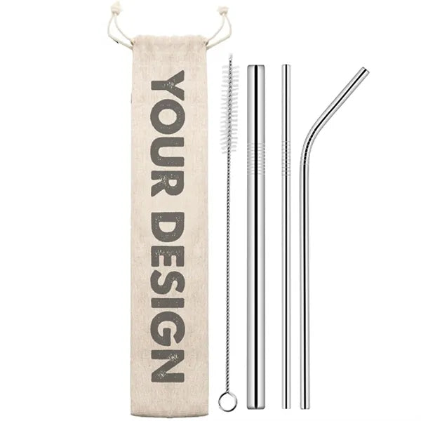 Eco-Friendly Stainless Steel Straw Kit
