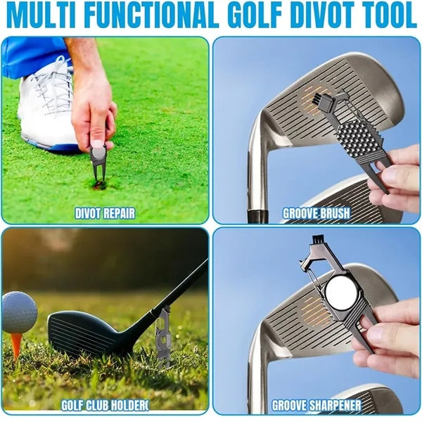 Metal Golf Divot with Brush and Ball Marker Customize