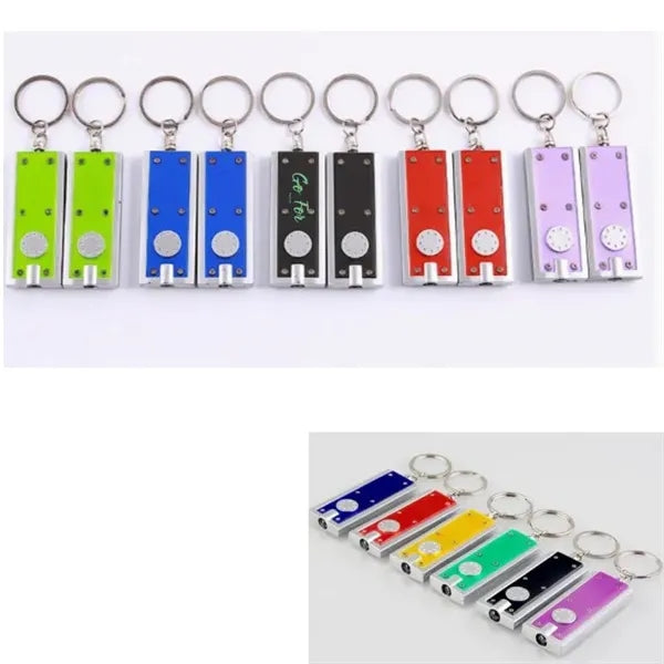 LED Keychain Flashlight Mini Square