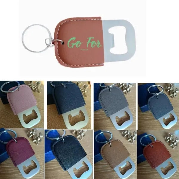Leather Bottle Opener Keychain