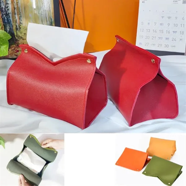 Leather Storage Tissue Box