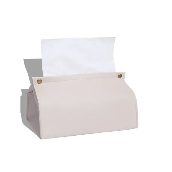 Leather Living Room Coffee Table Tissue Box