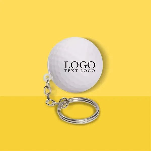 Golf Stress Ball Keychain