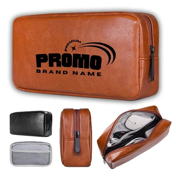 PU Leather Large Capacity Pencil Bag Case Organizer Pouch