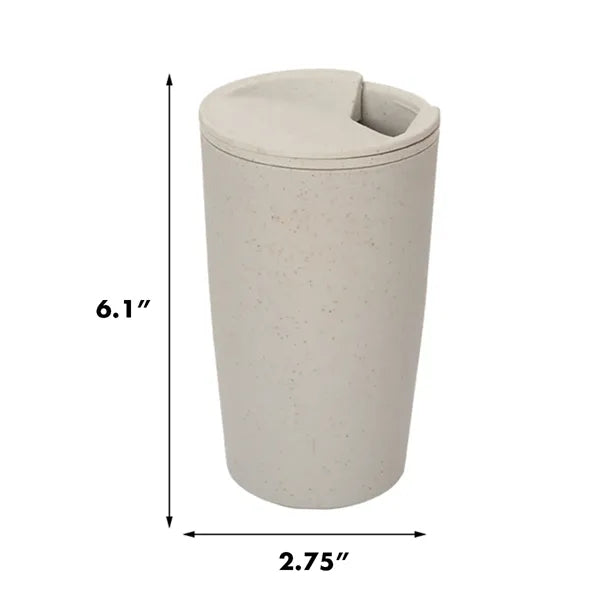 17 Oz. Wheat Straw Fiber Tumbler Biodegradable Coffee Cup