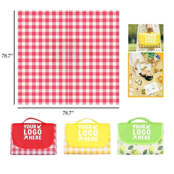 Oversized Gingham Picnic Blanket
