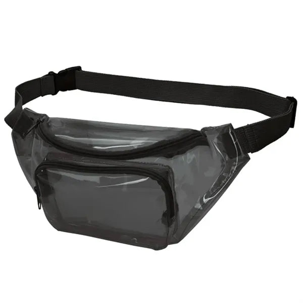 Clear PVC Fanny Pack Sling Waist Bag Clear Stadium Approved
