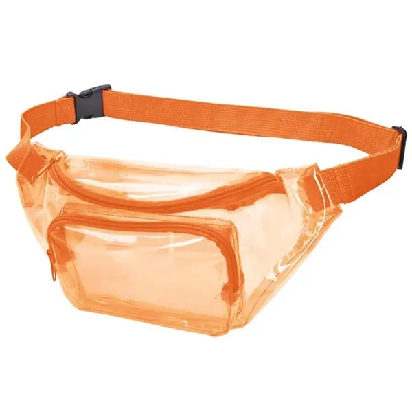 Clear PVC Fanny Pack Sling Waist Bag Clear Stadium Approved