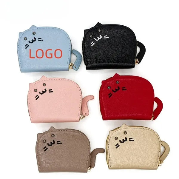 Cartoon Cat Zipper Card Bag