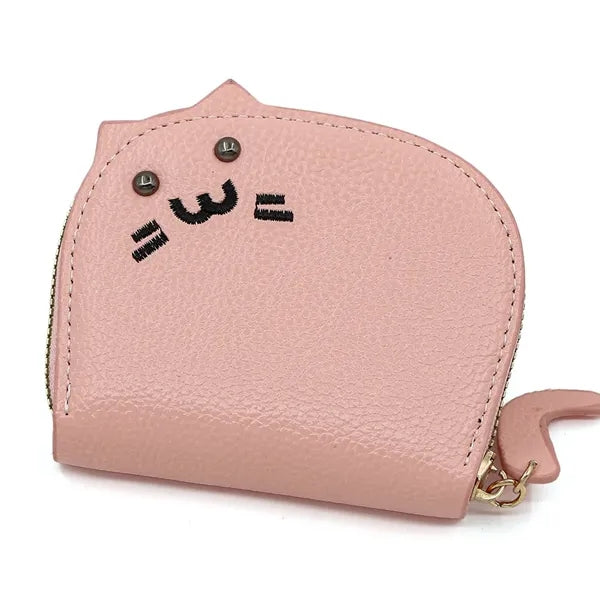 Cartoon Cat Zipper Card Bag